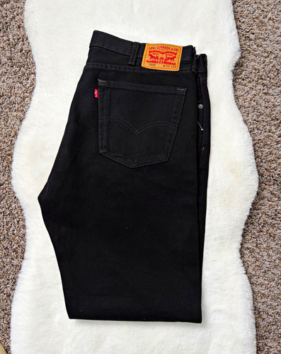 Levi men black denim jeans - men's,